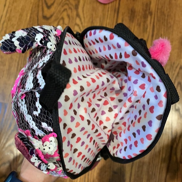 NWT Ty Beanie Boo Zebra backpack & matching slides - Picture 8 of 9